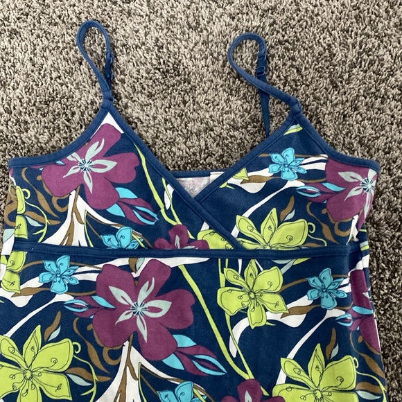 Energie blue floral tank top - Picture 2 of 6